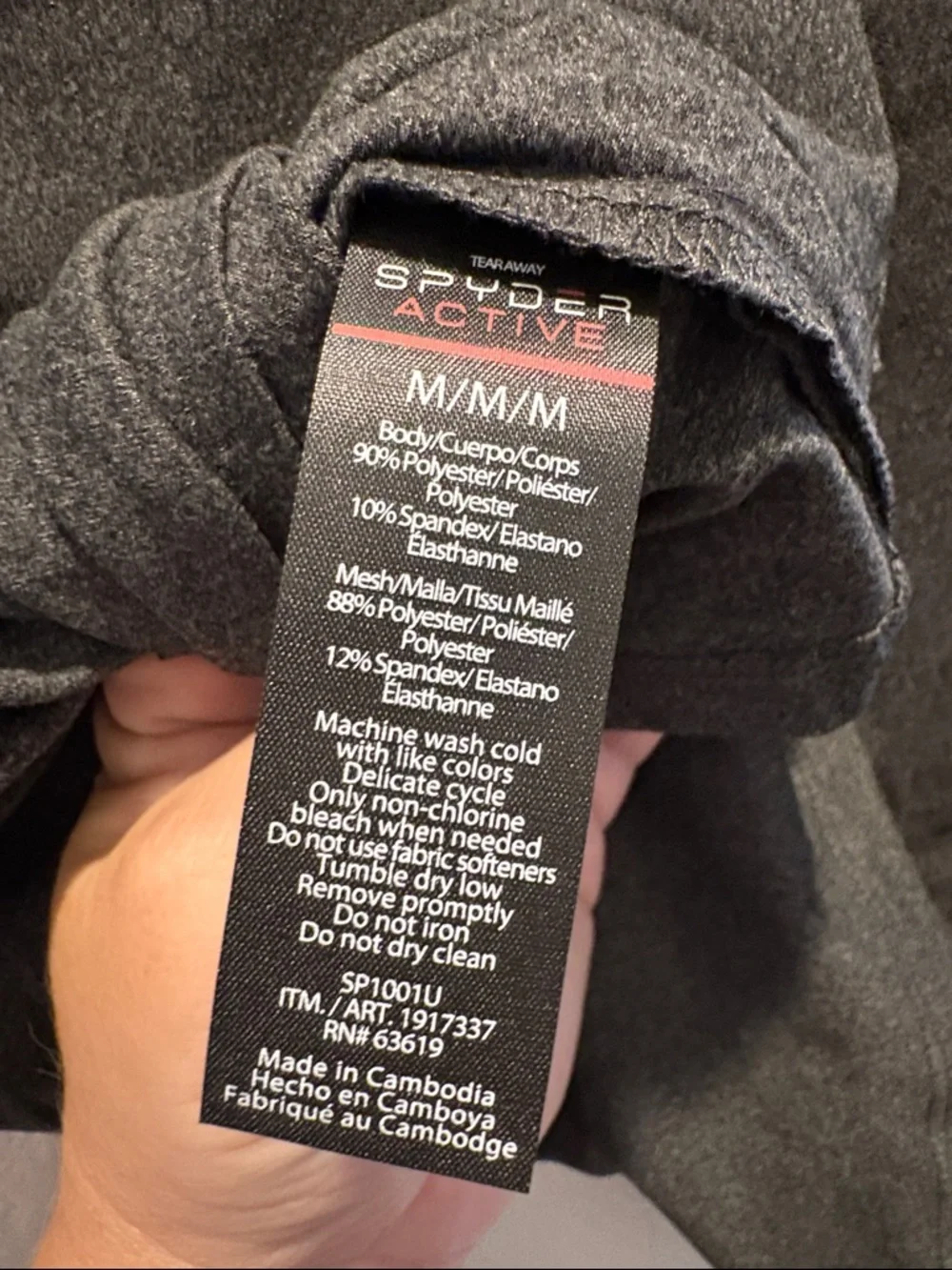 Spyder Women's Long Sleeve Active Top - Charcoal Gray - Picture 10 of 16